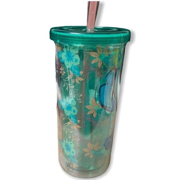 Disney stitch Tumbler Hawaiian Straw Beach Travel - Picture 5 of 7